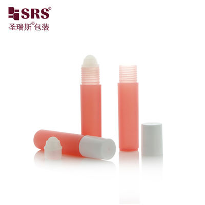 Finitura ghiacciata opaca 10 ml Bianco PP Roll On Bottle per olio essenziale