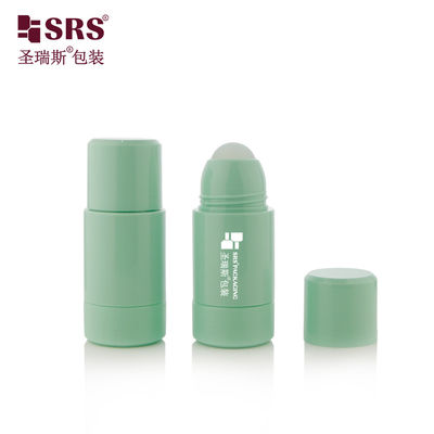 Flacone a sfera roll-on in plastica PP verde deodorante ricaricabile 50ml 75ml