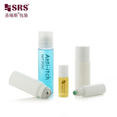Flacone roll-on in PET trasparente da 30-90 ml con sfera in SUS 304