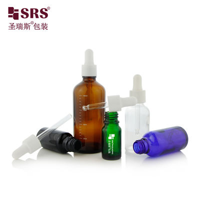 Hot Selling 5ml 10ml 15ml 20ml 30ml 50ml 100ml Glass Dropper Bottle for Skincare Essential Oil