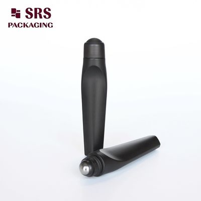 SRS Luxury Plastic Roll On Bottle Matt Nero Colore 12 ml Per Crema per Occhi