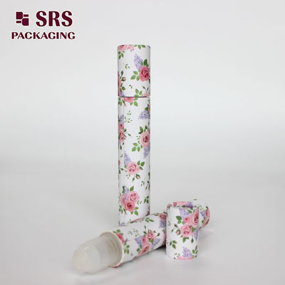 Flacone roll-on cosmetico vuoto SRS da 15 ml in plastica con confezione di carta