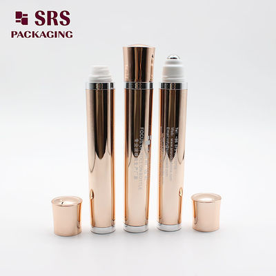 SRS Luxury Plastic Vibrating Roll On Bottle Color Oro Rosa 10 ml