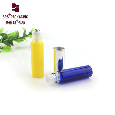 Sfera a rullo per bottiglia di olio essenziale da 5 ml in vetro di forma rotonda a parete sottile